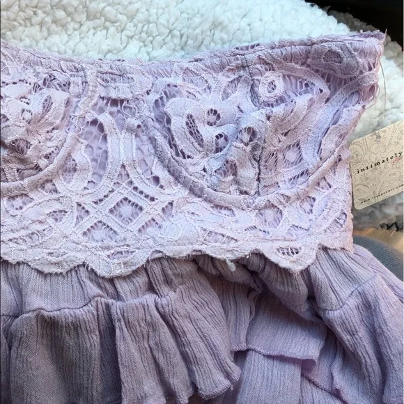 Free people lavender strapless top - Picture 6 of 6
